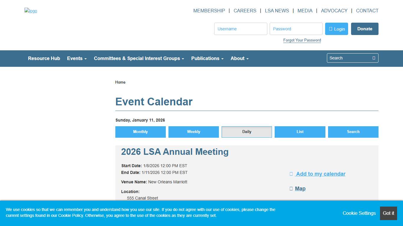 2026 LSA Annual Meeting